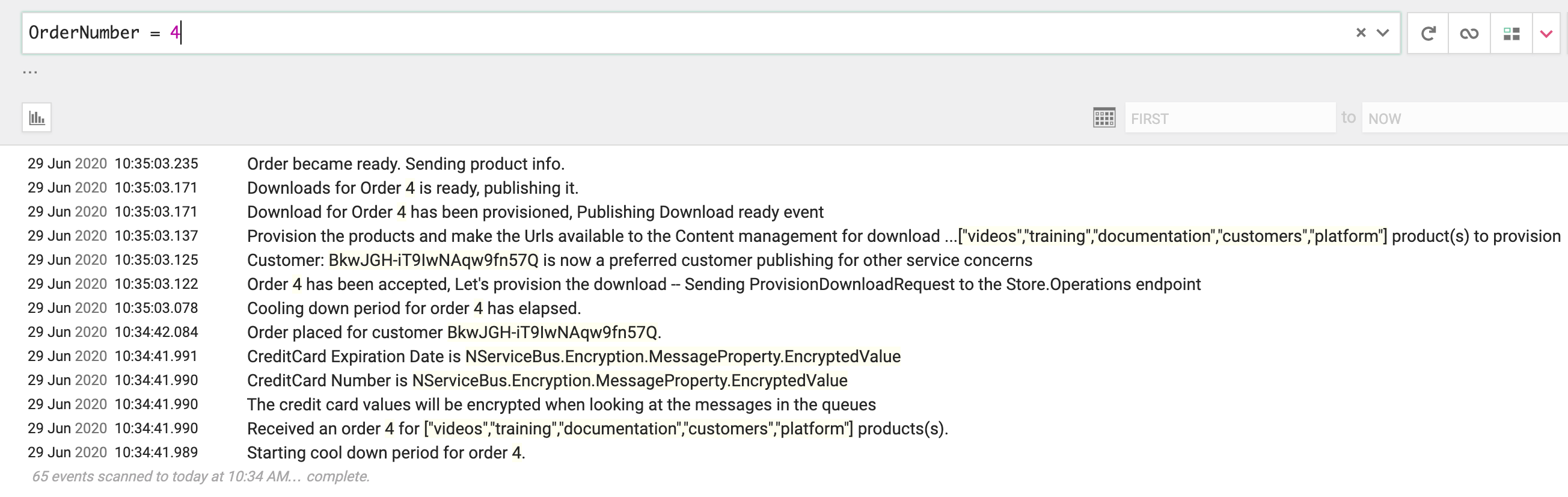 Filtering Logs in Seq